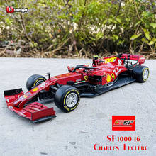 Модель автомобиля Bburago 1:18 2020 SF1000 #5 #16 F1 Себастьян Vettel Чарльз комлекр гоночная формула статическая имитация литая модель автомобиля из сплава 2024 - купить недорого