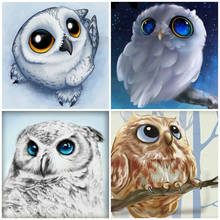 AZQSD Diamond Painting 5d Owl Animal Diamond Embroidery Mosaic Full Square /Round Drill Picture Of Rhinestones Home Decor 2024 - buy cheap