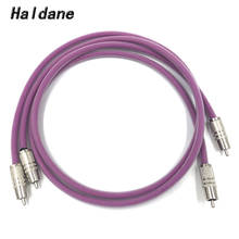 Haldane Pair HIFI Rhodium plated 2RCA Cable High-end 6N OFHC Audio cable HIFI Double RCA Signal Line Rca cable for XLO HTP1 2024 - buy cheap