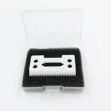 Cortador de cabelo clipe mágico 2 furos, 4 unidades, lâminas de cerâmica para a máquina de cortar cabelo wahl com caixa de lâmina faca 2024 - compre barato