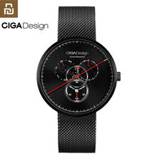 Original Youpin CIGA Watch Time Machine Three Gear Design Simple Quartz Watch One Pointer Design Adjustable Date Watches H24 2024 - buy cheap
