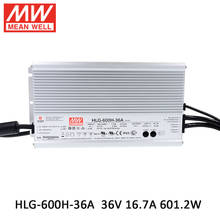 MEAN WELL LED Power Supply HLG-600H-36A 36V Adjustable LED driver 110V/220V AC to 36V DC 16.7A 600W waterproof IP65 Transformer 2024 - buy cheap