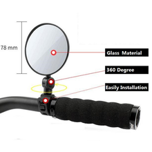 Bike Rearview Mirror Universal Adjustable 360 Degrees Rotatable Mountain Bike Bicycle Handlebar Safe Mirror Bike Accessories 2024 - buy cheap