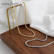 925 Sterling Silver Short Twist Chain Necklace Gypsophila Flower Chain Necklaces Women Girls Choker Jewelry Gift 2024 - buy cheap