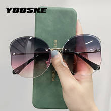 YOOSKE 2021 Fashion Kids Sunglasses Children Clear Gradient Rimless Sun Glasses Cat Eye Sunglass for Girls Ocean Lens UV400 2024 - buy cheap