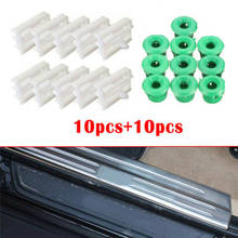 Clips de ajuste de faldón lateral para coche, accesorios de plástico verde para BMW E30, E32, E36, E46, duraderos, 51711932996 + 51718184574 2024 - compra barato