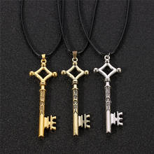 Anime Attack On Titan Eren Key Shingeki No Kyojin Necklace Vintage Rope Chain Pendant Necklace For Men Women Cosplay Jewelry 2024 - buy cheap