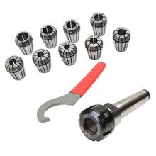 9Pcs Er25 Spring Collets+1Pcs Mt3 M12 Er25 Collet Chuck Morse Taper Holder for Cnc Milling Lathe Tool 2024 - buy cheap