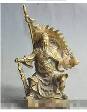 chinese bronze dragon joss Soldier Warrior guangong guanyu god hold Sword statue decoration bronze factory outlets 2024 - buy cheap