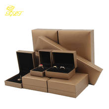 Leather Paper Set Box Jewelry Packaging Box Ring Box Pendant Necklace Bracelet Box Jewelry Box Wholesale Custom Jewelry Display 2024 - buy cheap