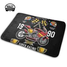 Alfombra cómoda para la puerta de Superbike Racer, cojín para motocicleta, moto de carreras, Vintage, Cafe Racer 2024 - compra barato