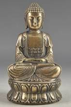 Collectable Chinese Brass Old Amulet Buddha Statue 009 2024 - buy cheap