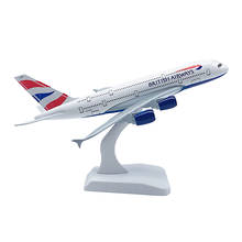 20cm Aircraft Airbus A380 British Airways Alloy Plane Model Toys Children Kids Gift for Collection 2024 - buy cheap