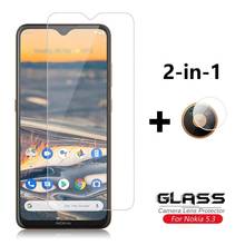 2 в 1 для Nokia 5,3 закаленное стекло для Nokia 8,3 7,2 6,2 3,2 4,2 защита для объектива камеры стекло для экрана телефона для Nokia 5,3 2024 - купить недорого
