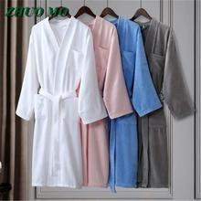 Cotton men and women bath towels luxury hotel bathrobes Sexy for home bathroom couples adults soft absorbent Bridesmaid Robes 2024 - buy cheap