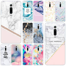 Hot Chic Pink Marble Pretty Silicone Case For Xiaomi Mi Note 10 9T CC9 E 9 Pro A3 Lite Play Redmi Note 8T 8 8A 6 Pro 6A 4X Cover 2024 - buy cheap