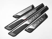 For Sticker Opel Vauxhall Mokka Car Accessories Door Sill Plate Stainless Steel Protector Cover Auto Styling Styling 2013 2020 2024 - buy cheap