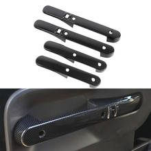 For Jeep Wrangler JK 2007-2010 Car Door Interior Handle Cover Trim ABS Styling Molding 4pcs/set 2024 - buy cheap