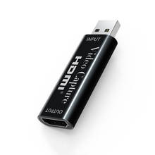 Tarjeta de captura HDMI 4K 1080P HDMI a USB 2,0, tarjeta de captura de vídeo, grabador de juegos para PC, Youtube, OBS, transmisión en vivo 2024 - compra barato