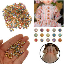 Mini botones de muñeca de 4mm, hebilla de cinturón de muñeca con perlas diminutas, para DIY, ropa, bolsa, zapatos, decoración, accesorios de ropa, 20 Uds. 2024 - compra barato