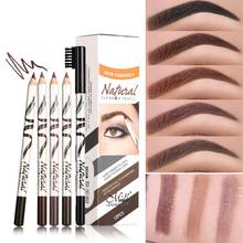 5 Color Double Ended Eyebrow Pencil Waterproof Long Lasting No Blooming Rotatable Triangle Eye Brow Tatoo Pen 2024 - buy cheap