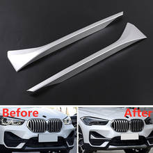 2Pcs/set Car Front Fog Light Lamp Decoration Strips Trim Styling For BMW X1 2020 New Auto Moldings 2024 - buy cheap