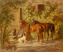 Modern Handmade Horses oil painting on canvas abstract art series no frame 2024 - купить недорого