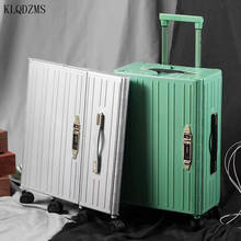 KLQDZMS-maleta giratoria plegable para hombre y mujer, equipaje de viaje de 20 pulgadas, personalizado, Delgado, puro, a la moda 2024 - compra barato