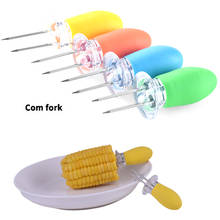 2Pcs/Set BBQ Corn Holders Safe Stainless Steel Corn on the Cob Holders Skewers Needle Prongs For BBQ Barbecue Hand Tools 2024 - buy cheap