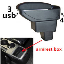 For mazda2 Demio mod sckatic armrest box central Store content box with cup holder ashtray USB cx 3 armrests box cx3 2024 - buy cheap