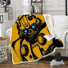 Autobots transformation robot Blanket Design Flannel Fleece Blanket Printed Children Warm Bed Throw Blanket Kids Blanket style-5 2024 - buy cheap