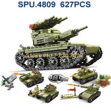 84055 627pcs 4in1 Military Army Field Forces Zulfiquar Tank 4 Building Block Toy 2024 - buy cheap