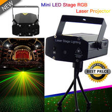 WAKYME Mini RGB Disco Light Laser Stage Projector Stage Light AC110-240V DJ Lamp for Home KTV Xmas Wedding Birthday Party 2024 - buy cheap