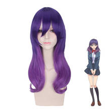 Anime Watashi ga Motete Dousunda Kae Serinuma Cosplay Wig long Purple Wavy Synthetic Hair Halloween party Perucas 2024 - buy cheap