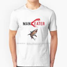 Maneater T Shirt 100% Pure Cotton Shark Animal Steam Game Survival Epic Games Epic Nature Maneater Shark Hunter Hunter Progress 2024 - buy cheap