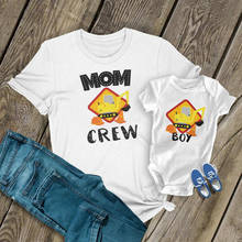 Camiseta de construcción a juego para mamá y niño, camisa familiar para excavadora, camión de volteo, 1 ud. 2024 - compra barato