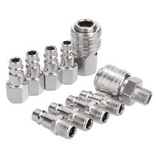 10pcs Euro Air Line Hose Connector Fitting Quick Release Pneumatic Fittings Compressor 1/4" BSP Female Male Thread Fitting Tools 2024 - buy cheap