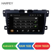 Harfey 9 дюймов Android 8,1 2 Din автомагнитола для 2007-2014 MAZDA CX-7 Автомобильный мультимедийный плеер gps Bluetooth навигация с SD 1080P видео 2024 - купить недорого