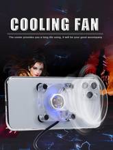 Portable Mobile Phone Radiator Gaming Phone USB Cooling Pad Cooler Fan Holder Heat Sink For iPhone Samsung Huawei 2024 - buy cheap