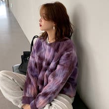 женские свитера Tie dyed sweater in autumn and winter for women mujer suéteres kobieta swetry pull femme кофта женская top mujer 2024 - buy cheap