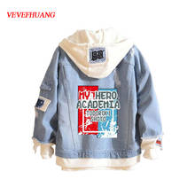 VEVEFHUANG Kосплей Anime Boku No My Hero Academia Midoriya Shoto Todoroki Cosplay Hoodies Costumes Denim Jacket Uniforms Warm 2024 - buy cheap