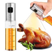 100mL Olive Oil Sprayer Durable Stainless Steel Leakproof Barbecue Pump Kitchen Seasoning Spray Bottle with Scale 2024 - buy cheap
