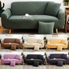 Claroom-funda de sofá de tela de color sólido, Universal, elástica, todo incluido, para sala de estar, 1/2/3/4 asientos, JF41 * 2024 - compra barato