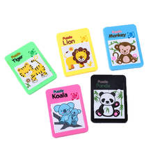 Cute Panda Jigsaw Gift Cartoon Sliding Puzzle Toy Digital Imagine Learning Game Early Educational Animal Jigsaw Puzzle Toy Board 2024 - buy cheap
