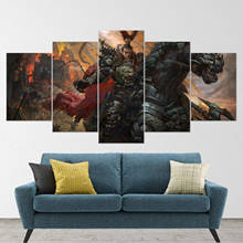 5 Piece Wall Art Canvas Pictures Game Character Posters Modern Home Decor Prints Living Room Modular Decoration Paintings 2024 - buy cheap
