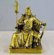 Copper Statue Pure copper God of wealth night reading the spring and autumn sitting Guangong home furnishings craft supplies 2024 - buy cheap