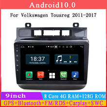 Radio Multimedia con gps para coche, reproductor con Android 10,0, 9 pulgadas, audio estéreo, DSP, Carplay, para Volkswagen touareg 2015-2018 2024 - compra barato