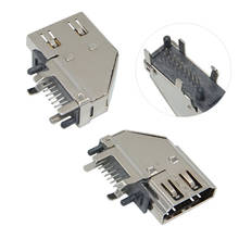20 Pçs/lote HDMI Fêmea/Jack conector do Soquete 19PIN 19P Side-inserção 90 Grau 2024 - compre barato