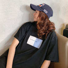 Feminino coreano harajuku verão vintage ins impressão t-shirts femininas topos japonês kawaii senhoras ulzzang roupas para mulher 2024 - compre barato
