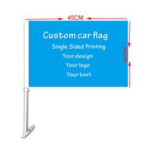 Distinctive Custom Blank Sublimation Car Flag All Size Design For Windows Banners With Plastic Pole Festival Sport Promotion 2024 - buy cheap